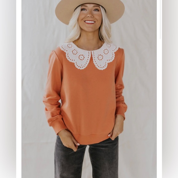 Roolee Honeysuckle Collared Sweater - Picture 2 of 7